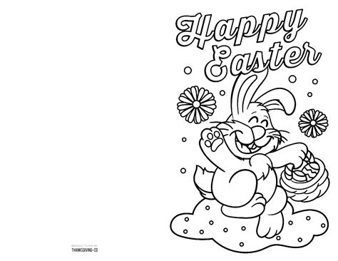 Free Printable Easter Cards & Easter Card Templates to Color.